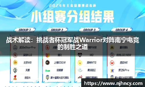 战术解读：挑战者杯冠军战Warrior对阵南宁电竞的制胜之道